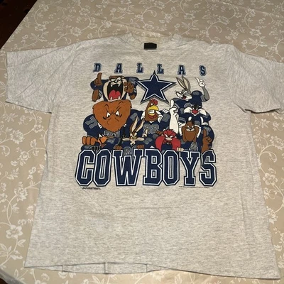 Camiseta Dallas Cowboys Looney Tunes 1993 NFL Camiseta Gráfica Vintage Foto 1 de 4