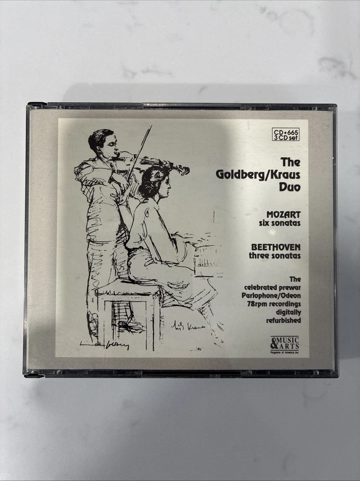 BEETHOVEN - The Goldberg / Kraus Duo: Mozart And Beethoven Sonatas  3 CD Box Set — 第 1/3 张图片