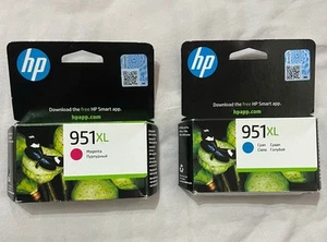 2x Genuine HP 951XL Ink Cartridges *Sealed & Expiry May 2025* - Picture 1 of 2