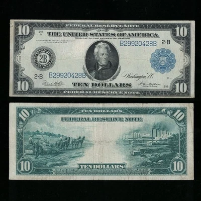 SC 1914 $10 New York, NY FRN Federal Reserve Note Blue Seal (428B) - Image 1 of 4