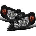 2005-2010 Pontiac G6 Factory Replacement Headlights Assembly Pair Black