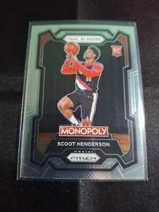 2023-24 PANINI PRIZM MONOPOLY NOVATO #75 SCOOT HENDERSON PORTLAND TRAIL BLAZERS - Imagen 1 de 2