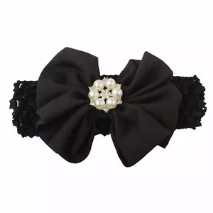 FASCETTA FASCIA FERMACAPELLI CAPELLI BIMBA BIMBO NEONATA ELASTICO FIOCCO FIORE - Imagen 1 de 2