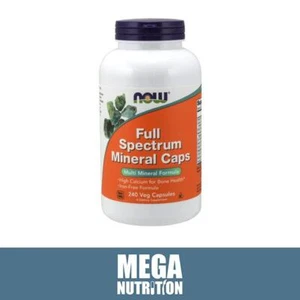 NOW Foods Full Spectrum Minerals Caps 240 Veggie Capsules | Calcium Bone Health - Picture 1 of 1