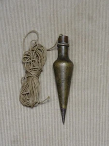 Braunsdorf-Mueller Co Plumb Bob Solid Brass Elizabeth NJ 6 oz weight 1888-1910- - Picture 1 of 15