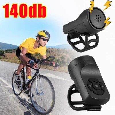 2 PIEZAS Bicicleta Super Fuerte 140DB Bicicleta Sirena Electrónica Bocina Campana Anillo Alarma Altavoz Foto 1 de 4