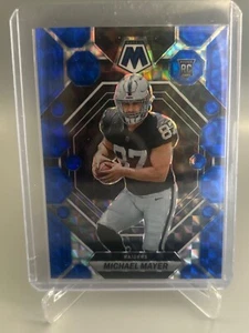 2023 Panini Mosaic MICHAEL MAYER Las Vegas Raiders Blue Prizm 36/99 Rookie RC - Picture 1 of 3