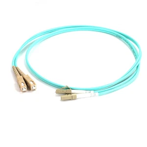 3m LC to SC 10 Gigabit Duplex Multi-Mode Fiber Optical Jumper Cable wire LC-SC - Picture 1 of 6