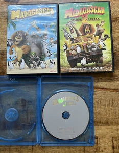 Madagascar, Escape 2 Africa & 3 Europe's Most Wanted Dreamworks DVD Movie Kids - Picture 1 of 2