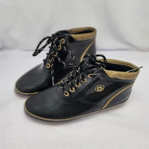  Sporto Womens Black W Tan Accent Duck Boots Size 7 Fur Lined - Picture 1 of 11