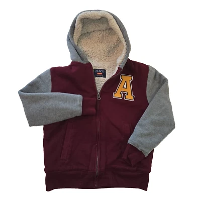 The Children's Place Boys Zip up Hoodie Redwood Size M/M 7/8 Jacket Coat - Image 1 of 4