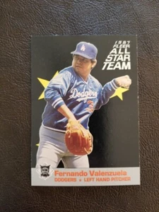 FERNANDO VALENZUELA 1987 FLEER ALL STAR TEAM TARJETA INSERTADA #10 LOS ANGELES DODGERS - Imagen 1 de 2