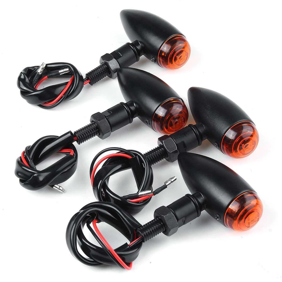 4x For Harley Davidson Sportster 1200 883 Motorcycle Turn Signals Light Blinkers - Image 1 of 4