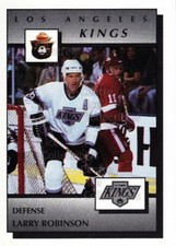 1989-90 Los Angeles Kings Smokey #7 Larry Robinson
