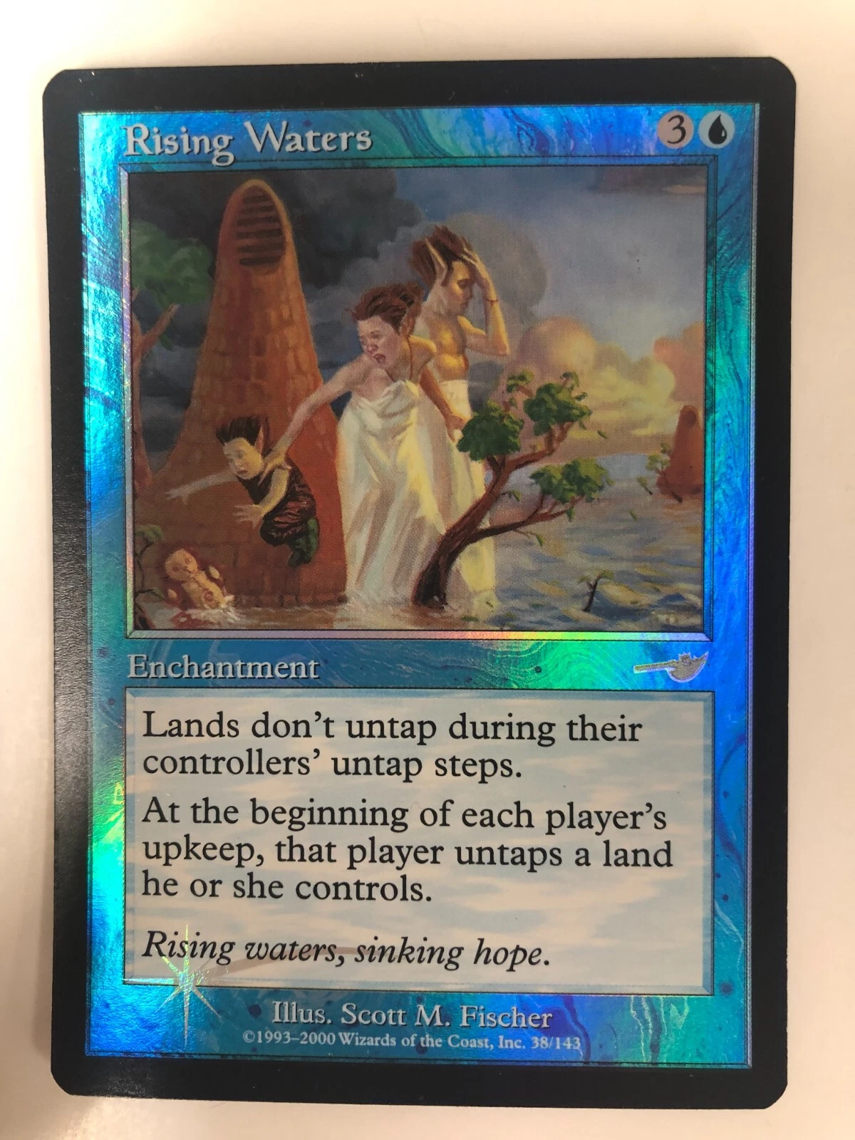 MTG 1x Rising Waters - Nemesis (FOIL) NM Magic The Gathering- 371