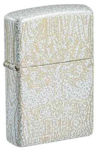 Zippo 46697, Zippo Tree of Life Laser 360 Windproof Lighter, Glacier Finish, NEW - Picture 1 of 5