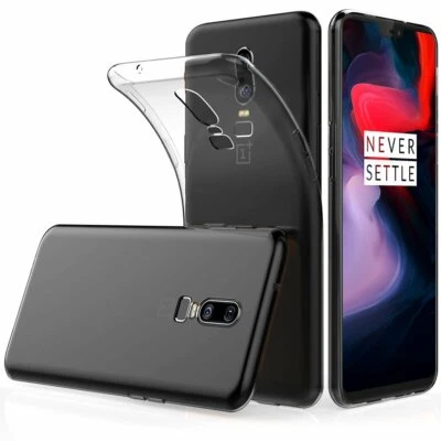 Cover per ONEPLUS 6T 6 T Custodia Trasparente Ultra Slim Morbida in Silicone TPU