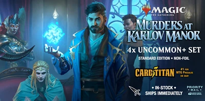 Magic MTG - MURDERS AT KARLOV MANOR - 4x Common & Uncommon Set x4 - CARD TITAN - Image 1 of 2