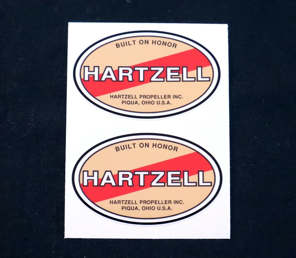 Hartzell Prop Logo Graphics Decals RC Plane Airplane - Image 1 of 1