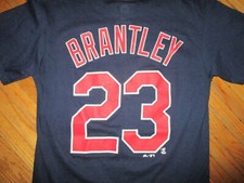 CLEVELAND INDIANS MICHAEL BRANTLEY 23 JERSEY T SHIRT Tribe Baseball Adult SMALL