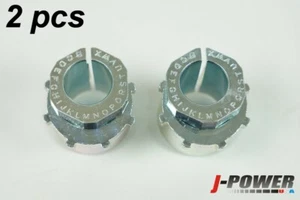 Pair Camber Caster Adjustable Sleeve Set for Ram 2500 3500 4x4 F150 F250 Bronco - Picture 1 of 3