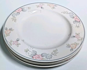 Pfaltzgraff Wyndham Luncheon Plates 9-1/4" Flowers USA Set of 4 - Picture 1 of 5