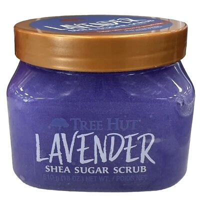 Tree Hut Lavender Shea Sugar Scrub Shea Butter Lavender & Vanilla 18 Oz NEW - Image 1 of 4