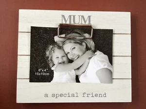 Wooden Message Clip Frame Mum gift photo holder 21cm x 17cm Free P&P - Picture 1 of 2