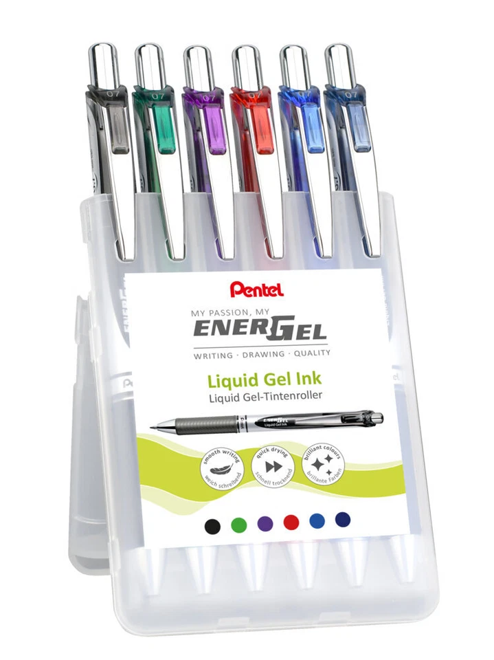 Pentel Energel Tintenroller BL77 Liquid Gelroller - Sets je 6 St auch Box 6/12 - Bild 1 von 1