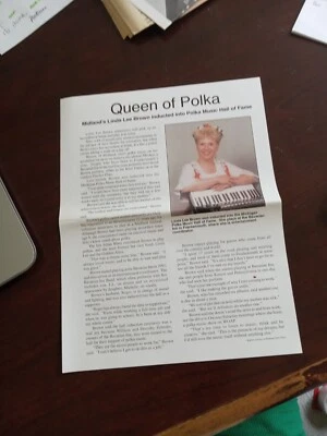 Polka Salón de la Fama... Michigan... Frankenmuth... Linda Lee Brown Foto 1 de 2