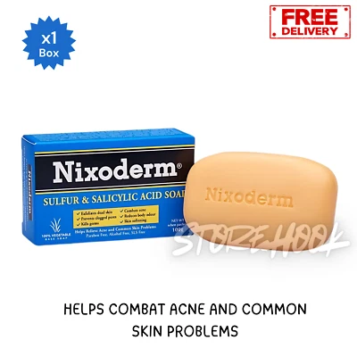Nixoderm Sulfur & Salicylic Acid Soap 100g for Acne and Common Skin Problem - Image 1 of 4