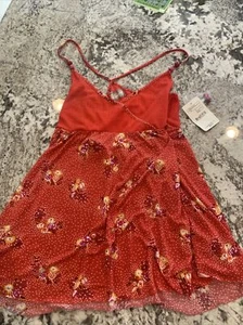 NWT Free People Womens Red/Orange Tank Top Size XS - Picture 1 of 3