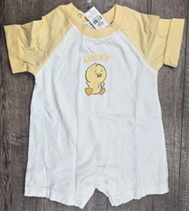 Baby Boy Clothes New Children's Place 3-6 Month Lucky Duck Romper Outfit - Picture 1 of 3