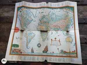 Van Loons Geography by Hendrick Van Loon 1932, 6th Printing Illustrated w/ Map! - Picture 1 of 23