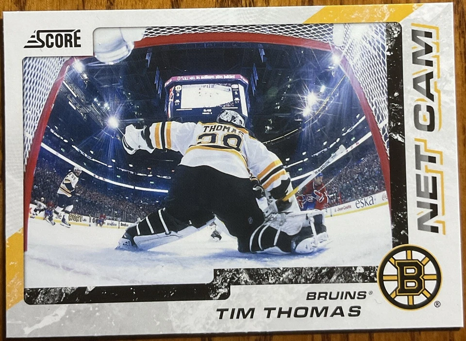 2011-12 Score Net Cam Tim Thomas #1 Boston Bruins - Image 1 of 2