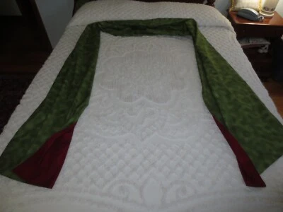 2 Handmade LINED Coordinating DRAPERY ROD PANELS/SWAGS - 19-1/4" x 146" ea. - Image 1 of 4