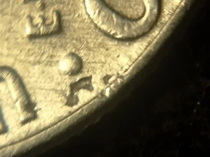 1964 D Roosevelt Dime Lamination Error Struck Thru Error - Picture 1 of 12