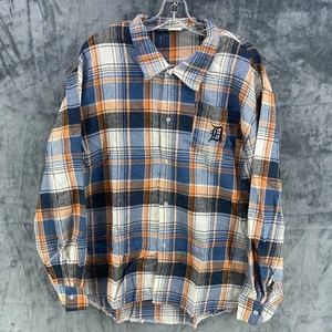 Detroit Tigers Flannel Shirt SGA 4/5/25 Size Medium Comerica Park Playoffs ALDS - Picture 1 of 12