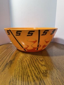 Snap-On Orange Large Plastic Salad Snack Halloween Candy Bowl - Picture 1 of 10