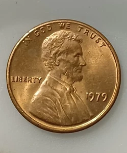 Lincoln Memorial Cent 1979 error de llanta, AM ancho y doble matriz (sin nuevo) circulado  - Imagen 1 de 2