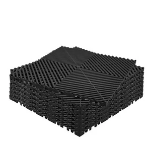 24 Pack 16"x 16"Interlocking Garage Floor Tiles,Modular Drainage Floor Mat,Non - Picture 1 of 7