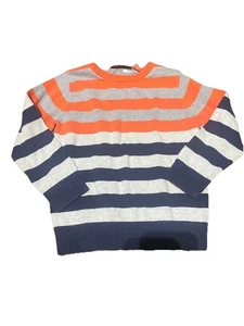 The Children’s Place Gray Sweater with, Blue And Orange Stripes  Size 3t - Picture 1 of 4