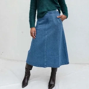 Rachel Comey Dannet Denim Skirt in Indigo - Size 6 - Picture 1 of 13