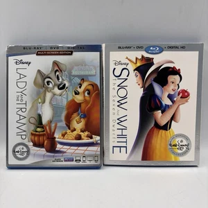 Disney's Snow White & Seven Dwarfs/Lady & Tramp Blu-ray/DVD Signature Collection - Picture 1 of 13