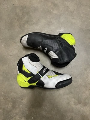 Alpine Stars Men's Size 10.5 Motorcycle Boots Leather Motocross Racing - Image 1 of 4