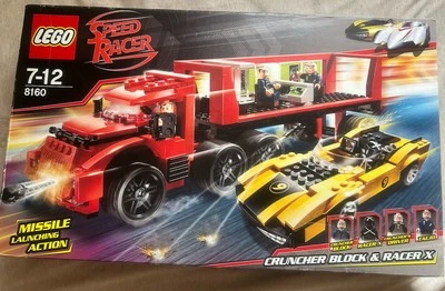 Lego Speed Racer 8160 Cruncher Block & Racer X. Rare Retired - Image 1 of 2