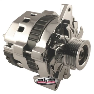 Tuff Stuff 7937A6G GM Mini Racer Alternator, 1 Wire, Chrome - Picture 1 of 5