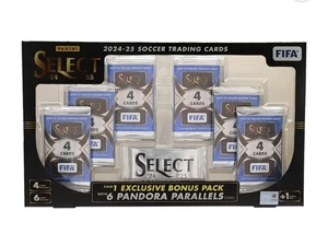 2024-25 Panini Select FIFA Soccer Box–6 Packs + 6 Pandora Parallels Comp/Sealed - Picture 1 of 7