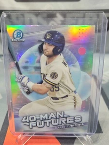 Garrett Mitchell 2021 Bowman Chrome 40-Man Futures FMF-8 Brewers - Picture 1 of 2
