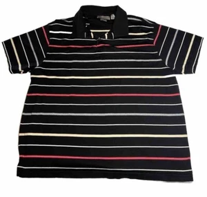 Polo R&R Casuals Pima cotone a righe 2XL XXL casual cocktail preppy uomo festa - Foto 1 di 10
